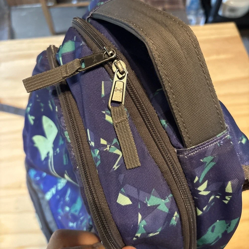 Under Armour Storm Backpack blue Purple School Sports Bag Preowned Very Good